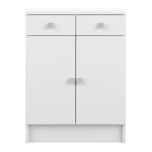 Symbiosis symbiosis 6038 a2121 a17 kuchenny szafka pod umywalkę z 2 drzwiami i 2 szufladami, wykonana z płyty wiórowej, biały 6038A2121A17 - Szafki łazienkowe - miniaturka - grafika 2