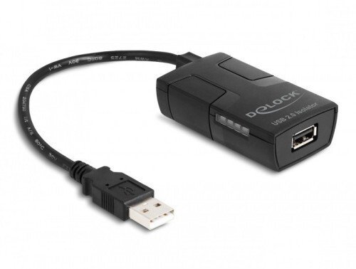 Adapter USB Delock Isolator USB 2.0 Typ A wtyk do gniazda z izolacją 5 kV dla linii danych