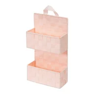 Koszyki łazienkowe - Jasnoróżowy 2-poziomowy koszykwiszący Compactor Bristol - miniaturka - grafika 1