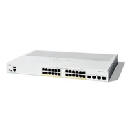 Pozostałe akcesoria sieciowe - - Cisco - Cisco Catalyst 1300-24P-4X - Switch - C3 - Zarządzany - 24 x 10/100/1000 (PoE+) + 4 x 10 Gigabit SFP+ - Możliwość montażu w stojaku - miniaturka - grafika 1