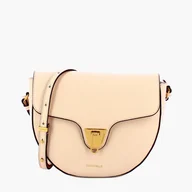 Torebki damskie - Damska torebka na ramię ze skóry naturalnej Coccinelle BEAT SOFT E1MF6150101P43 Beżowa (8059978512451) - miniaturka - grafika 1