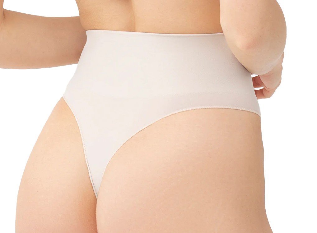 GATTA majtki modelujące Sensual Skin String Correct - z wysokim stanem, wyszczuplające, dyskretne, z antybakteryjnym klinem, podkreślające kształt p..