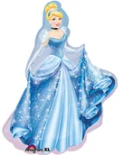 Balony i akcesoria - Amscan Balon foliowy duży w kształcie i Kopciuszek 71x84cm 2481401 - miniaturka - grafika 1