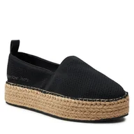 Półbuty damskie - Espadryle Calvin Klein Jeans Platform Espadrille Uc YW0YW01377 Black BEH - miniaturka - grafika 1