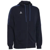Bluzy męskie - Bluza dresowa męska rozpinana z kapturem Select ZIP Hoody TORINO granatowa - miniaturka - grafika 1