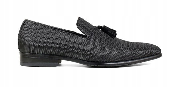 Stacy Adams Półbuty Męskie Czarne Wsuwane 48 Ż5t