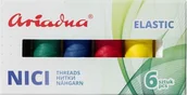 Pasmanteria - Zestaw nici Ariadna Elastic Sport, Artyn Flex 120/180m, 6 kol. - miniaturka - grafika 1