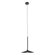 Lampy sufitowe - Maxlight Minimalistyczna LAMPA wisząca HANA P0456 metalowy zwis LED 6W 3000K talerz czarny P0456 - miniaturka - grafika 1