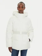 Kurtki damskie - Calvin Klein Jeans Kurtka zimowa J20J224107 Écru Relaxed Fit - miniaturka - grafika 1