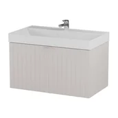 Szafki łazienkowe - Szafka łazienkowa pod umywalkę Krofam Harmo 80 cm szaro zielony mat 158-0003 - miniaturka - grafika 1