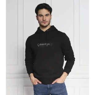 Calvin Klein Bluza BOX STRIPED LOGO | Regular Fit - Bluzy męskie - miniaturka - grafika 1