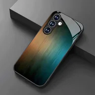 Etui i futerały do telefonów - TEMU Etui na telefon - Niebiesko-złoty wzór z drutu, proste szkło, etui na telefon Samsung S25/S25 Plus/S25 Ultra/S24/S24 FE/S24 Plus/S24 - miniaturka - grafika 1