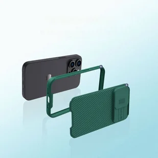 Nillkin CamShield Pro Case etui iPhone 14 Pro Max pancerny pokrowiec osłona na aparat kamerę niebieski - Etui i futerały do telefonów - miniaturka - grafika 9
