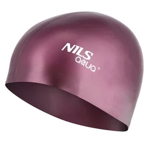 AQUA NILS Czepek NILS SH77 Purpurowy - Pływanie - miniaturka - grafika 1