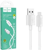 Kable USB - Kabel USB Hoco HOCO kabel USB A do Micro USB 2,4A X107 1 m biały - miniaturka - grafika 1