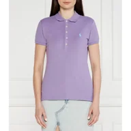 Koszulki i topy damskie - POLO RALPH LAUREN Polo Julie Slim Fit pique - miniaturka - grafika 1