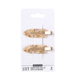 Sister Young Lily Makeup Hair Clips Set klipsy do włosów Milk Apricot 2 szt. - Ozdoby do włosów Sister Young Lily Makeup Hair Clips Set klipsy do włosów Milk Apricot 2 szt. - Ozdoby do włosów - miniaturka - grafika 1