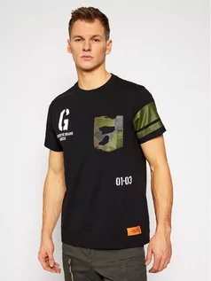 Koszulki męskie - GUESS T-Shirt M1RI90 KAG00 Czarny Regular Fit - grafika 1