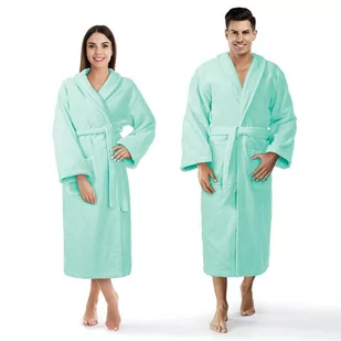 Szlafrok Frotte Prestiż L/Xl Miętowy Bawełniany Hotelowy 450G/M2 - Szlafroki damskie - miniaturka - grafika 1