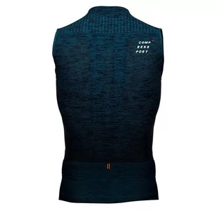 COMPRESSPORT Koszulka kompresyjna do biegania TRAIL POSTURAL TANK TOP 2020 niebieska - Koszulki sportowe męskie - miniaturka - grafika 8