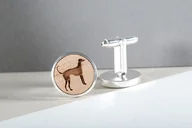 Spinki do mankietów i krawatów - Eleganckie spinki mankietowe - prezent dla Niego - rasy psów - miniaturka - grafika 1