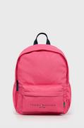 Plecaki szkolne i tornistry - Tommy Hilfiger plecak dziecięcy kolor różowy duży z nadrukiem - miniaturka - grafika 1