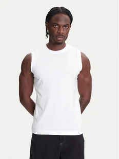 Kappa Tank top Logo Corpo Cadwal 303HZB0 Biały Regular Fit - Koszulki męskie - miniaturka - grafika 1
