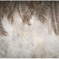Fototapety - Fototapeta Liście Beton Abstrakcja Brązowy 400x280 cm Tapeta Do Sypialni Salonu Kuchni Na Flizelinie - miniaturka - grafika 1