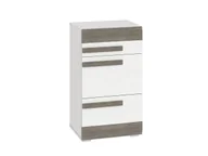 Szafki na buty - Szafka na buty kombinowana ILKO – biała sosna/new grey - miniaturka - grafika 1