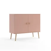 Komody dla dzieci - Komoda Powder Harmony 2 - pudrowy róż - miniaturka - grafika 1