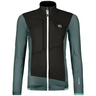 Bluzy sportowe damskie - Bluza damska Ortovox Fleece Grid Jacket W Rozmiar: M / Kolor: czarny/szary - miniaturka - grafika 1