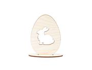 Wielkanoc - Dekoracja drewniana Jajko z zajączkiem - 1 szt. - miniaturka - grafika 1