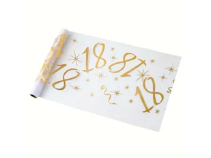 Dekoracja bieżnik na stół z nadrukiem na 18 urodziny - 28 cm x 5 m - 1 szt. - Dekoracje i nakrycia stołu na imprezę Dekoracja bieżnik na stół z nadrukiem na 18 urodziny - 28 cm x 5 m - 1 szt. - Dekoracje i nakrycia stołu na imprezę - miniaturka - grafika 1