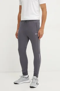 Under Armour spodnie treningowe Vanish Cold Weather kolor szary z nadrukiem 1387795 - Spodnie męskie - miniaturka - grafika 1