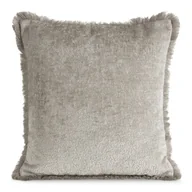 Poszewki na poduszki - Poszewka dekoracyjna ADIA 45x45 Eurofirany beżowa z subtelnymi frędzlami - miniaturka - grafika 1