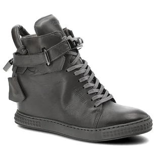 Szare Sneakersy Carinii Wygodne Buty Damskie Na Koturnie - Sneakersy damskie - miniaturka - grafika 1