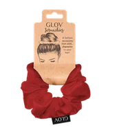 Ozdoby do włosów - Satynowa gumka do włosów Scrunchies Red - miniaturka - grafika 1