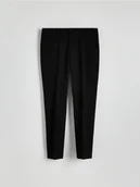 Spodnie męskie - Reserved - Garniturowe spodnie slim fit - czarny - miniaturka - grafika 1
