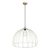 Lampy sufitowe - Britop Druciana LAMPA wisząca COOP 18831920 industrialna OPRAWA metalowy ZWIS druciany złoty czarny - miniaturka - grafika 1