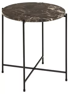 Stolik kawowy Avila 42 cm brązowy marmur - Actona - Ławy i stoliki kawowe - miniaturka - grafika 1