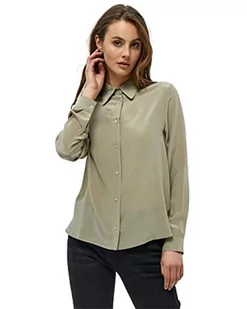 Minus Damska koszula jedwabna Caty 2, drewniany dym, 6 - Koszule damskie - miniaturka - grafika 1