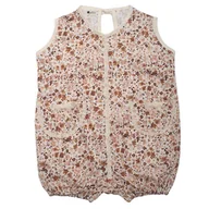 Rampersy - Hi Little One rampers dla dziewczynki BOHO FLOPI Cognac roz M Pom Pom - miniaturka - grafika 1