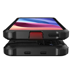 Hybrid Armor pancerne hybrydowe etui pokrowiec Xiaomi Redmi K40 Pro+ / K40 Pro / K40 / Poco F3 złoty - Etui i futerały do telefonów - miniaturka - grafika 9