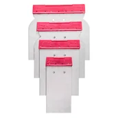 Narzędzia murarskie - Szpachelki japonki stalowe zestaw 4 sztuk 5 /7,5 /10 /12 cm Hardy - miniaturka - grafika 1