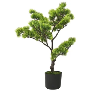 Sztuczne bonsai z sosny, z doniczką, 60 cm, zielone - Sztuczne kwiaty - miniaturka - grafika 1