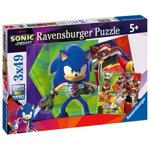 Puzzle dla dzieci 2D, Sonic Prime, 3x49 el. - Puzzle - miniaturka - grafika 1