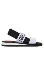 Sandały damskie - LOVE MOSCHINO Sandały JA16033G0MJN410A Biały - miniaturka - grafika 1