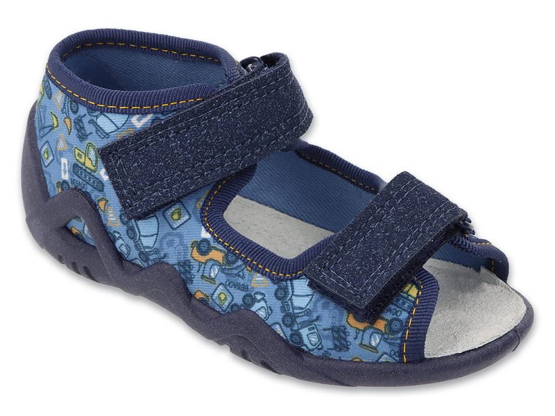 Kapcie dziecięce Befado 350P065 chłopięce sandałki na rzepy wygodne22-23