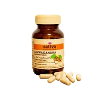 Witaminy i minerały - ASHWAGANDHA EKSTRAKT (450 mg) Suplement diety, 60 kaps. - SATTVA - miniaturka - grafika 1