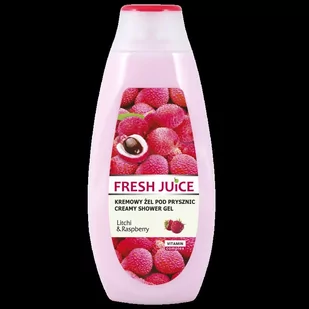 Fresh Juice litchi & raspberry kremowy żel pod prysznic 400ml - Kosmetyki do kąpieli - miniaturka - grafika 1